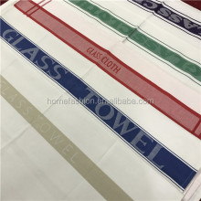 Cotton Striped Monogram Glass Tea Towel