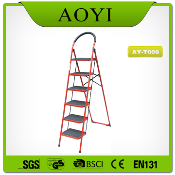 6 steps iron ladder