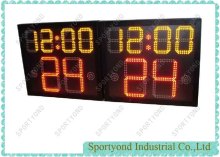 SHOT CLOCK AND GAME TIME FOR BASKETBALL