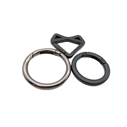 DIY Alloy Keychain Spring Clasp Metal Ring Handmade