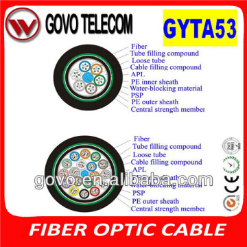 4 core multimode fiber optic cable (GYTA53)