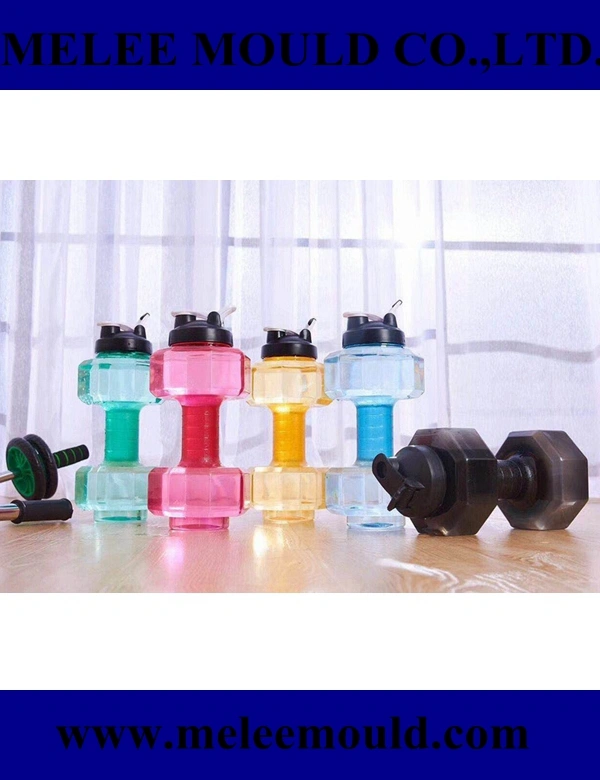 Melee Dumbbell Shape Bike Sport Plastic Water Bottle