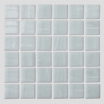 Large Square Shape Milky White Mosaic Art Brick