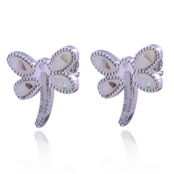 Nice design butterfly ear piercing jewelry earring stud for girls