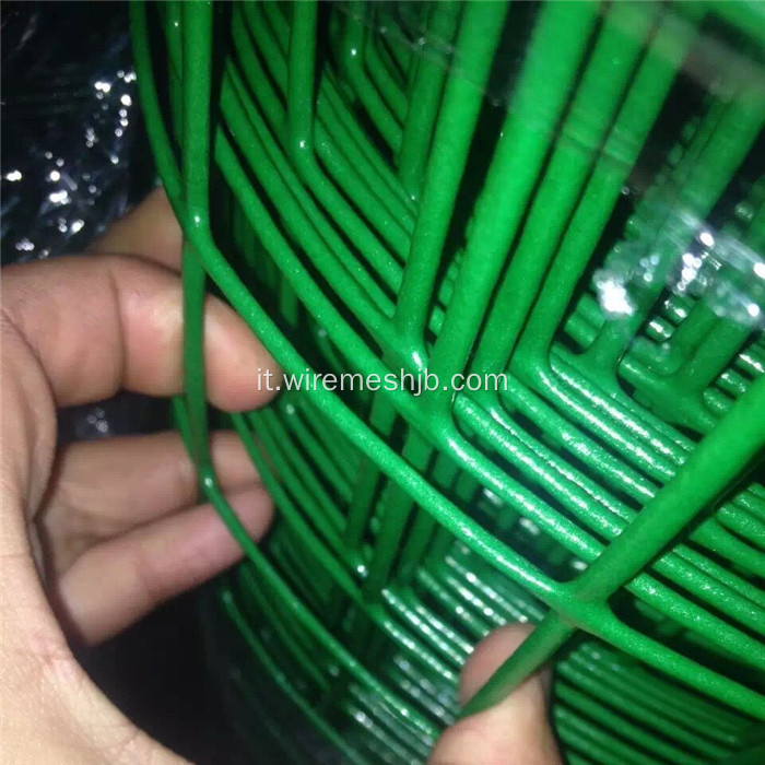 2&#39;&#39;x3 &#39;&#39; Recinzione in rete metallica saldata con rivestimento in PVC verde
