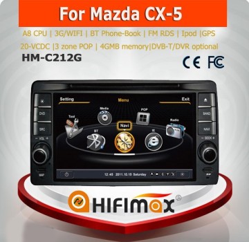 Hifimax touch screen car radio for mazda cx-5/for mazda cx-5 accessories/for mazda cx-5 headrest dvd player