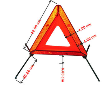 flashing emergency triangle