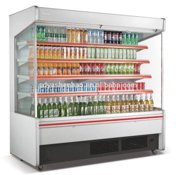 supermarket display beverage freezer upright display freezer