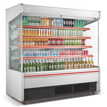 beverage showcase freezer for supermarket upright beverage display freezer