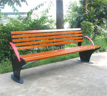 China wood park bench solid wood bench