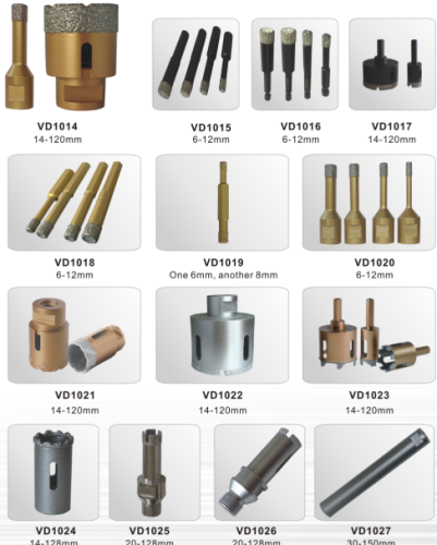 Vacuum Brazed Diamond Core Drill Bits