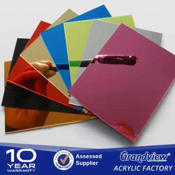 Rose red color acrylic mirror sheet