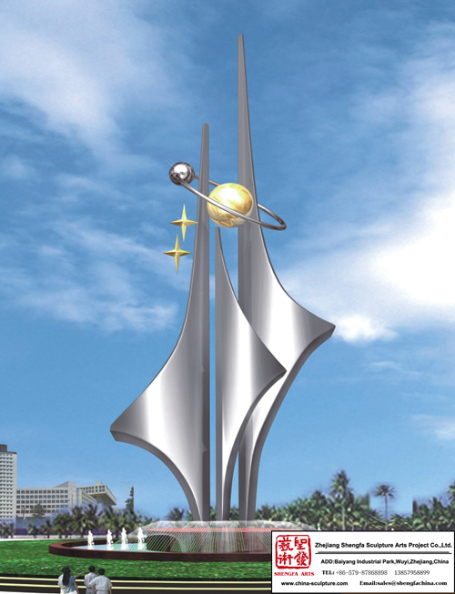 Outdoor Big Stainless Steel Sculpture