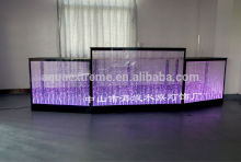 amazing LED water bubble bar counter front desk counter