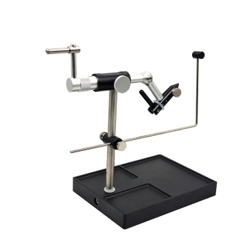 360 Rotary Fly Tying Vise with Hardened Jaws - Stable Pedestal for Fishing Flies and Lures