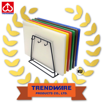 Professional large size hdpe antimicrobial plastic Chopping Board, function of kitchen food by color coding Chopping Board Set