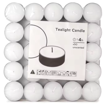 Bright flicker 10g 100pcs round tealight candles