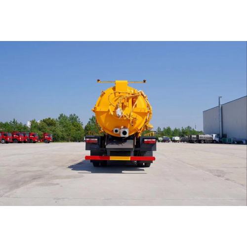 6wheeler vacuum sewage suction tank truck