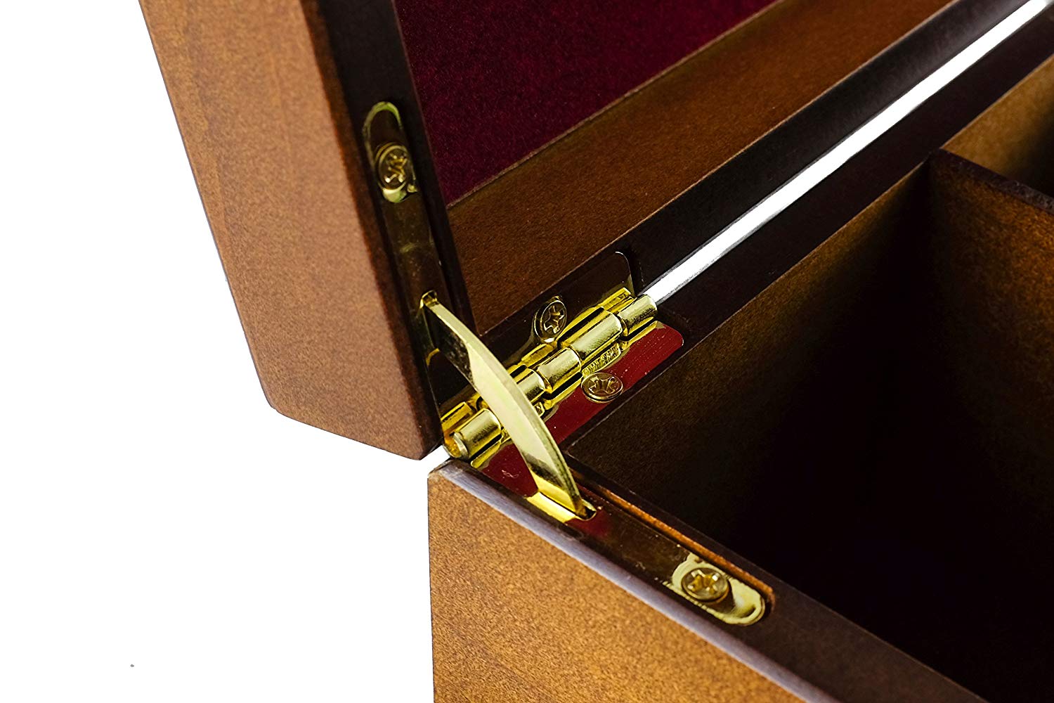 Custom Lacquered 8 Compartments Chinese Gift Wooden Tea Box Packaging