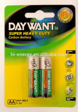 R6P PVC jacket aa battery