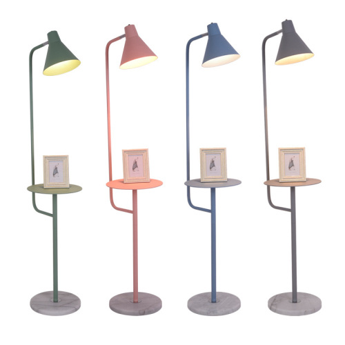 LEDER rustieke decoratieve vloerlamp