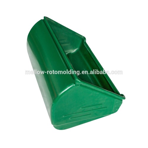 Plastic lawn mower grass box