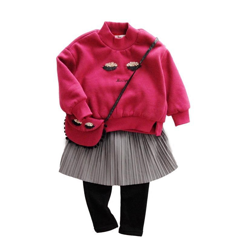 Girl's Cute Baby sweater With Collar