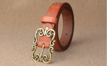 YGNW-0002,china fashion genuine leather woman ancient bronze buckled waist belt