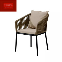 Modern Rattan Patio Dining Chairs for High-End Hotels