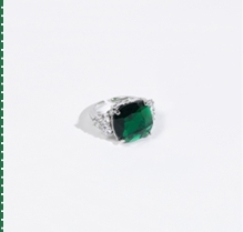 GEDISHA Square Cut Color Gemstone Ring for Women Banquet Jewelry