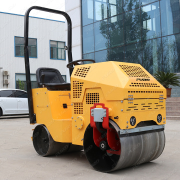 Reliable quality vibrating 800kg ride on double drum asphalt road roller