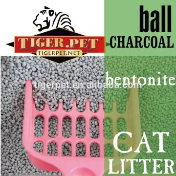 5L pet cleaning products ball shape cativated carbon bentonite cat sand