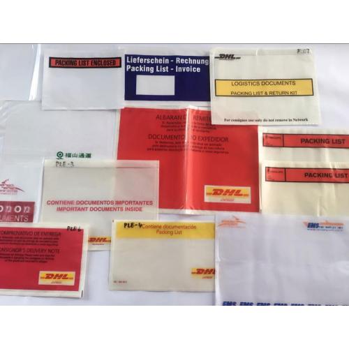 Customized Plastic packing list envelope