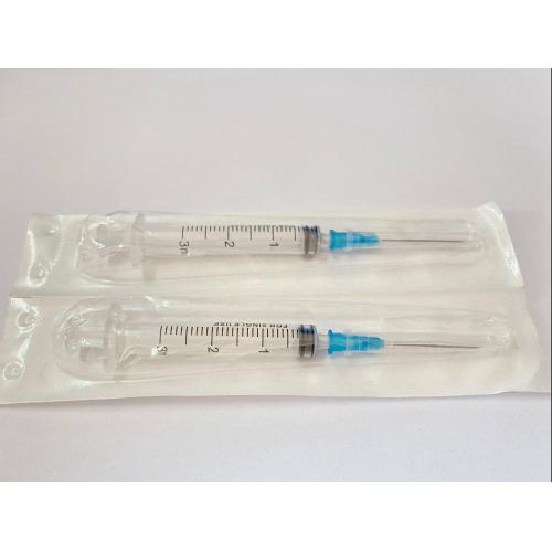 Penggunaan Perubatan 3cc Syringe Luer Slip Dengan Jarum