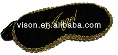 Luxury Silk Lady Sleep Mask/Golden Lace Eye Mask/Eye Shade