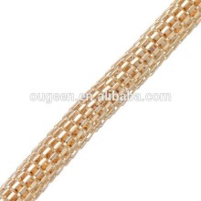 6mm mesh chain 2015 new metal gold chain link mesh