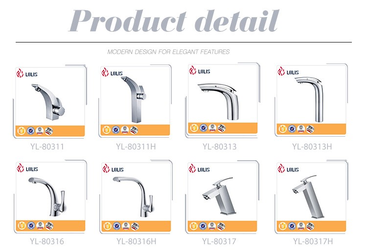 Modern chrome finished zinc alloy handle hot cold mixer faucet cheap bathroom basin faucets