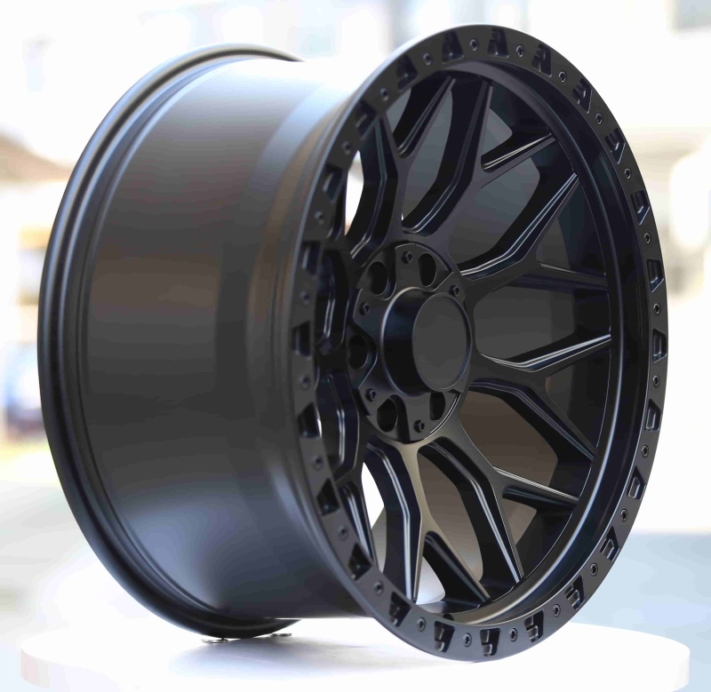 20-inch matte black wheels