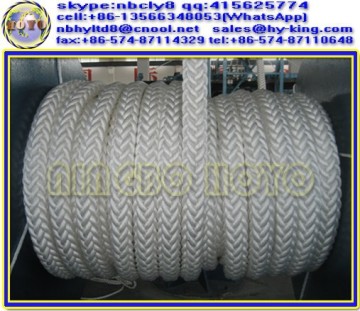 12 braided rope for marine , high tensile strength rope , polypropylene mooring rope