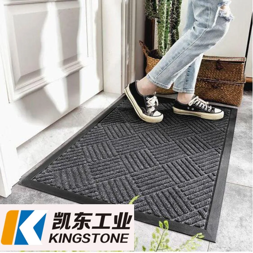 High Quality Commercial Non Slip Nitrile Rubber Backing Door Mat at Entrance