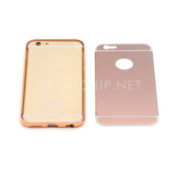 Fashion design for iphone 6 gold mirror case,for iphone 6 gold mirror housing,for iphone 6 gold bumper case