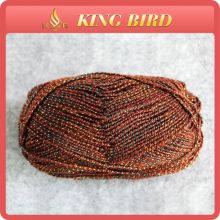 12S/2+1ply brown crochet yarn wholesale