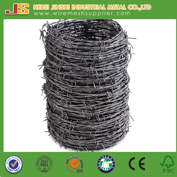 14 Gauge Galvanized Twisted Barbed Wire