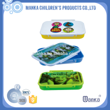 2015 Wholesale Promotional Food Grade Compartment Eco Silicone Collapsible Lunch Box