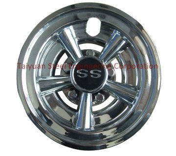 Golf Cart Parts CHROME 8" Golf Cart Hub Caps - EZGO, CLUB CAR, Set of 4 Wheel Covers NEW