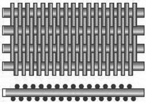 square hole woven galvanized steel wire mesh for building materials