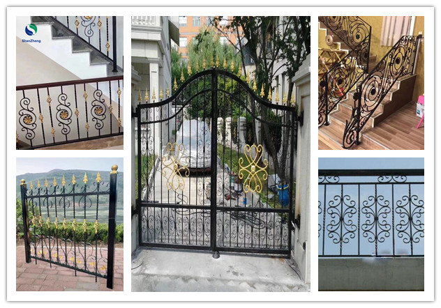 Cast Iron Decorative Leaves flowers Wrought iron gate Cast Steel Leaves Ornaments