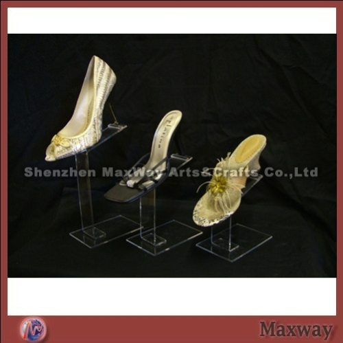 Customized acrylic women's Shoes display for showing