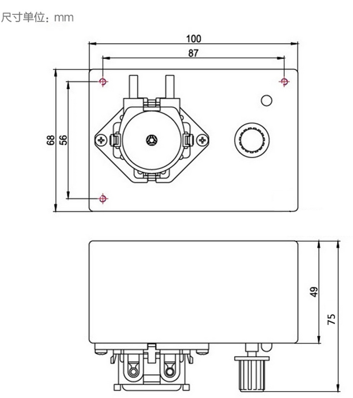 YWfluid 24V small laboratory chemical dispensing systems test equipment  Tube roller  piezoelectric pump