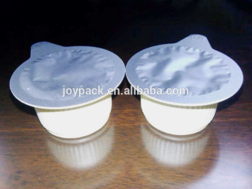 Chocolate jam paste cream sauce in portion packaging machine
